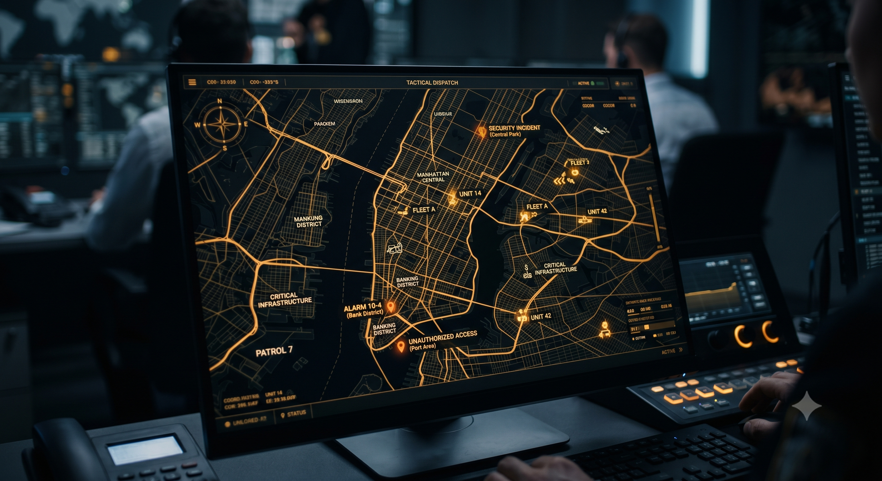 Tactical Dispatch Map Interface